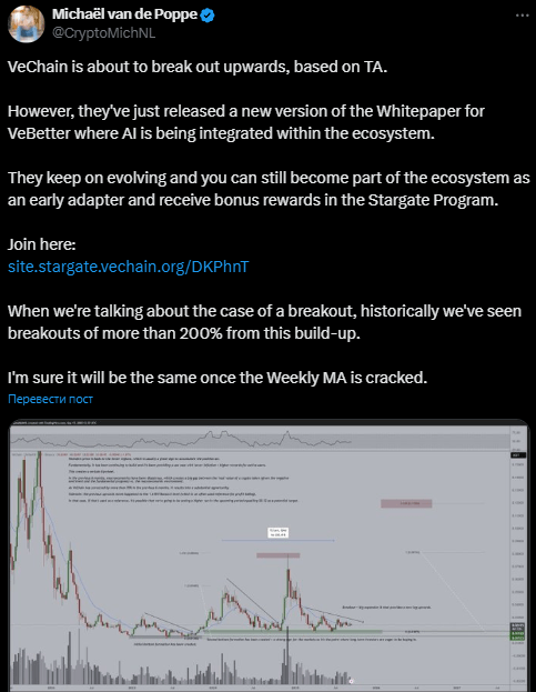 VeChain twit